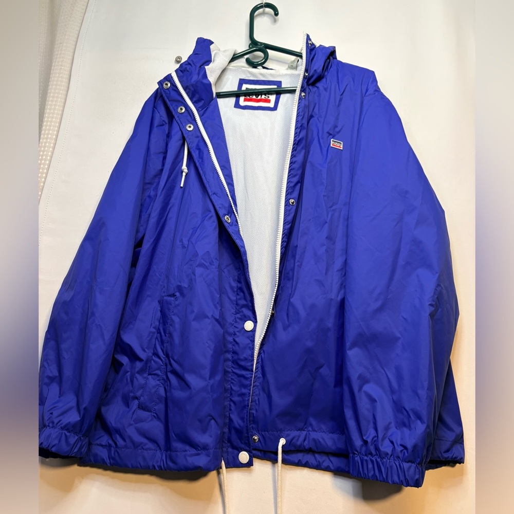 Levi's Blue Windbreaker Jacket 3x plus size